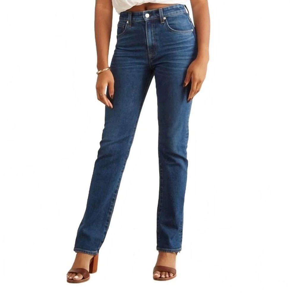 CQ Citizens of Humanity Straight Leg Jeans Deep Blue Denim Mid Rise